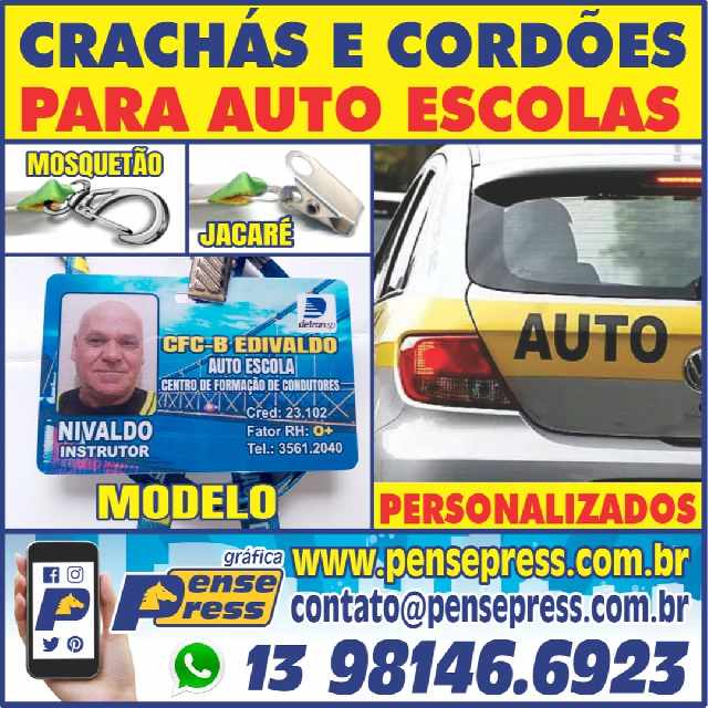 Foto 1 - Crachs para auto escola