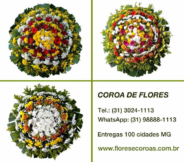 Foto 1 - Coroas de flores para velrio ibirit mg